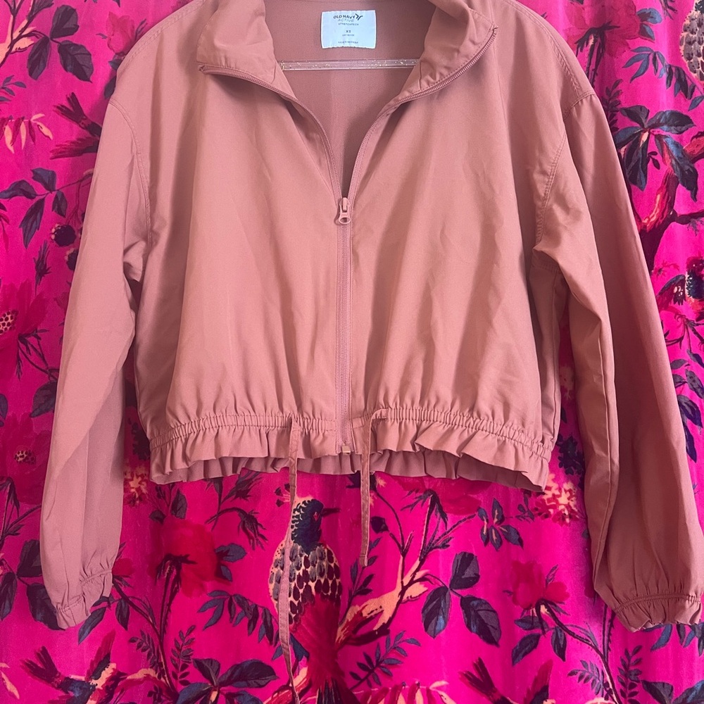 Old Navy Active Clay Bomber Jacket Womens XS EUC